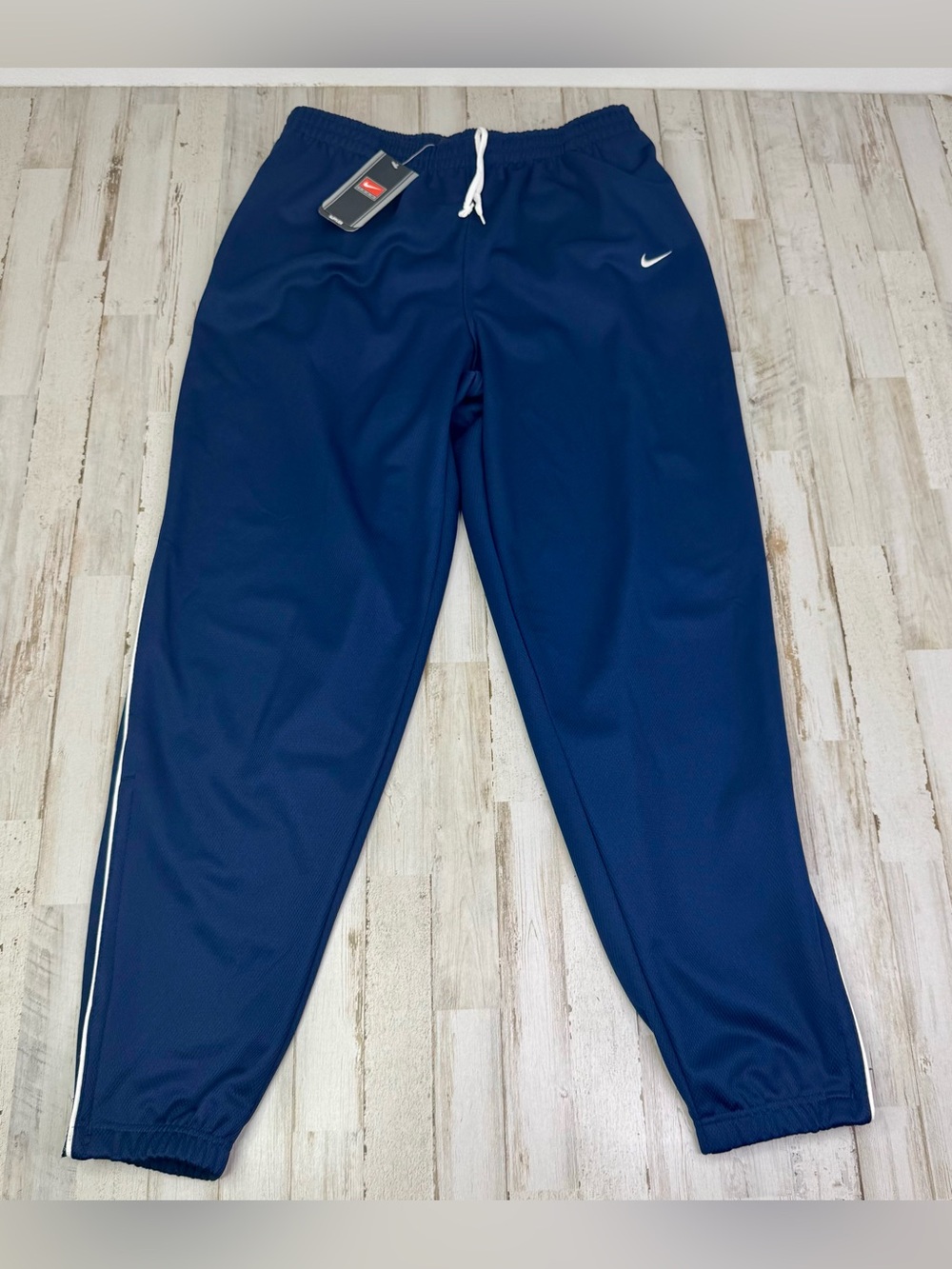Nike Men's Blue Fleece Jogger Pants Size XXL Drawstring Pockets Tapered NWT